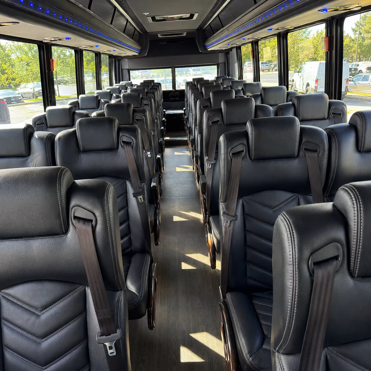 28 passenger minibus interior