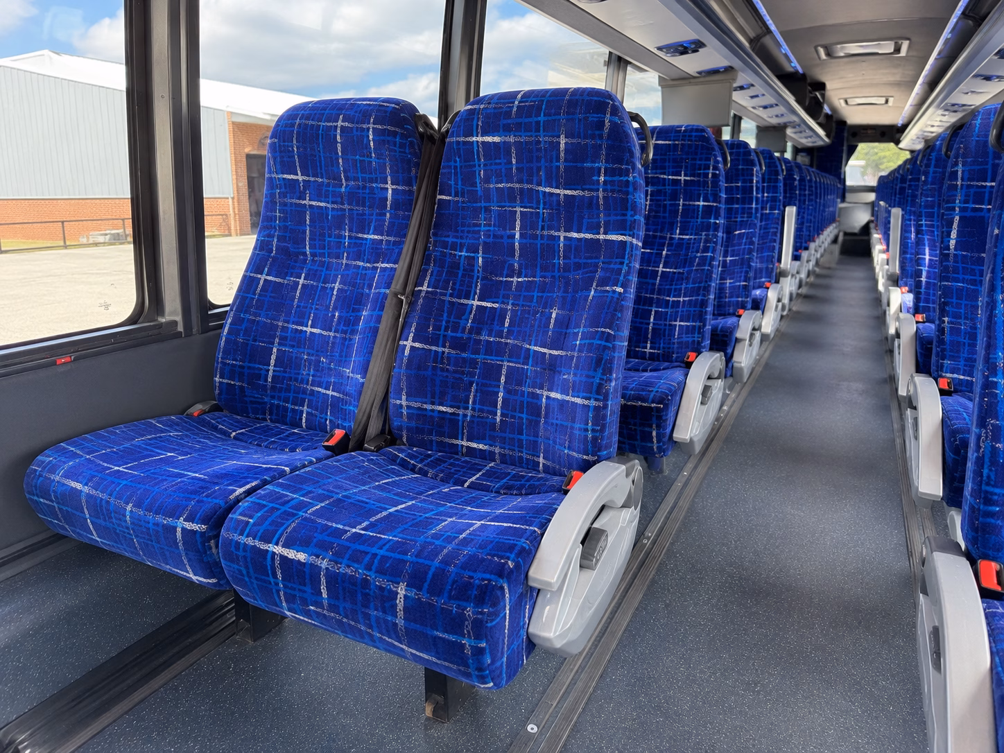 56 passenger charter bus interior