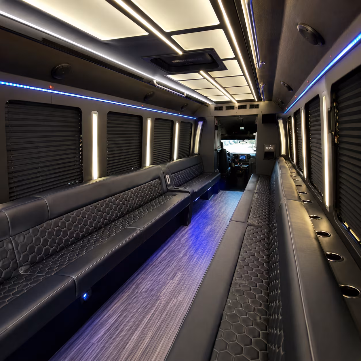 bachelorette and bachelor party buses through downtown wichita