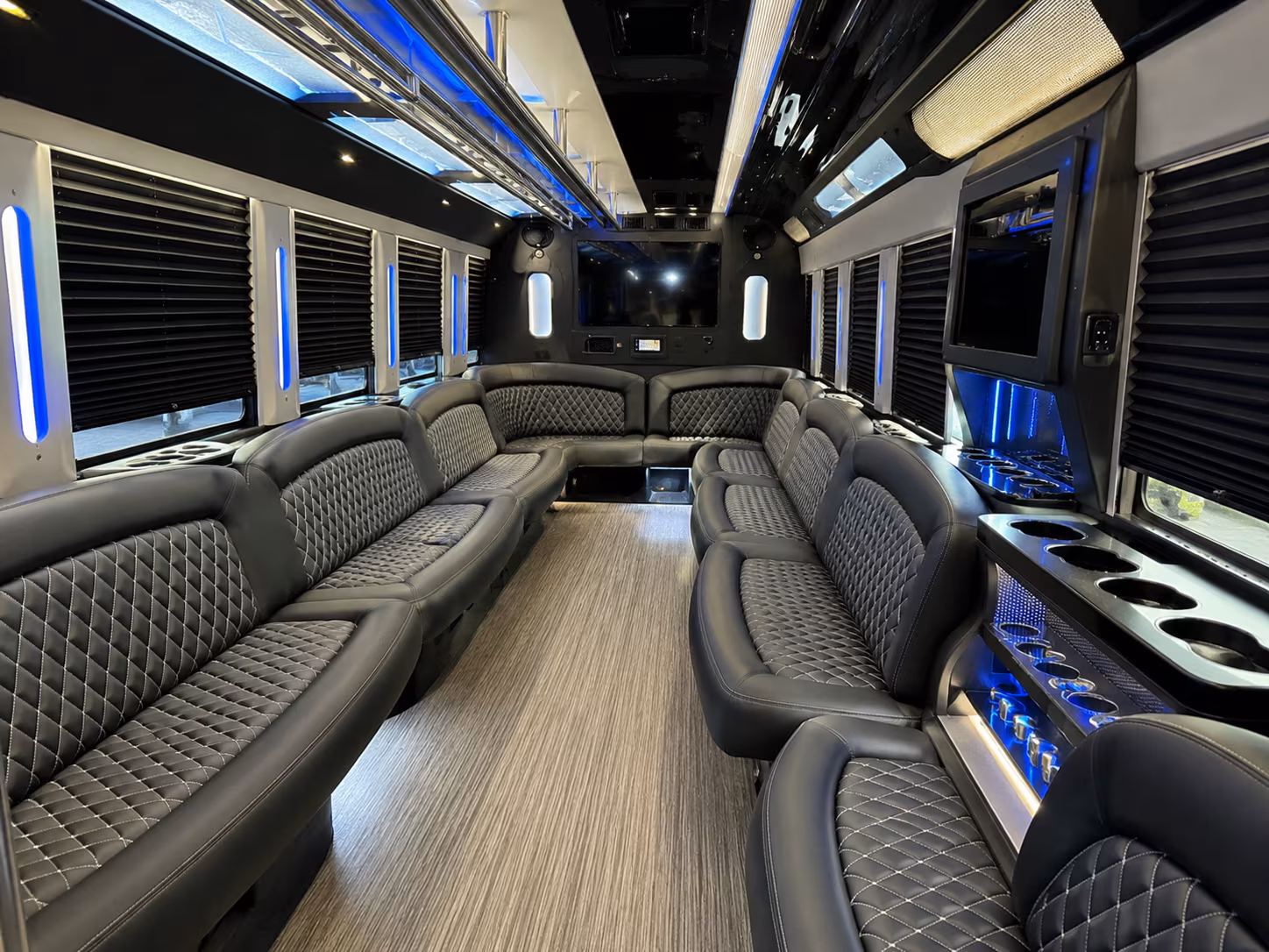 through old town wichita night that runs on schedule party bus rental