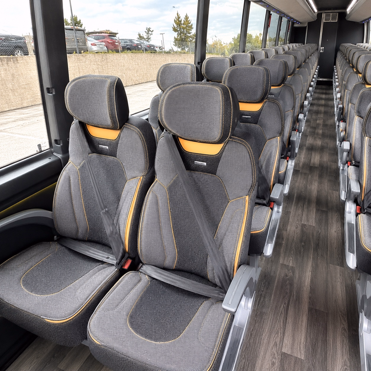 wichita charter bus rental inside